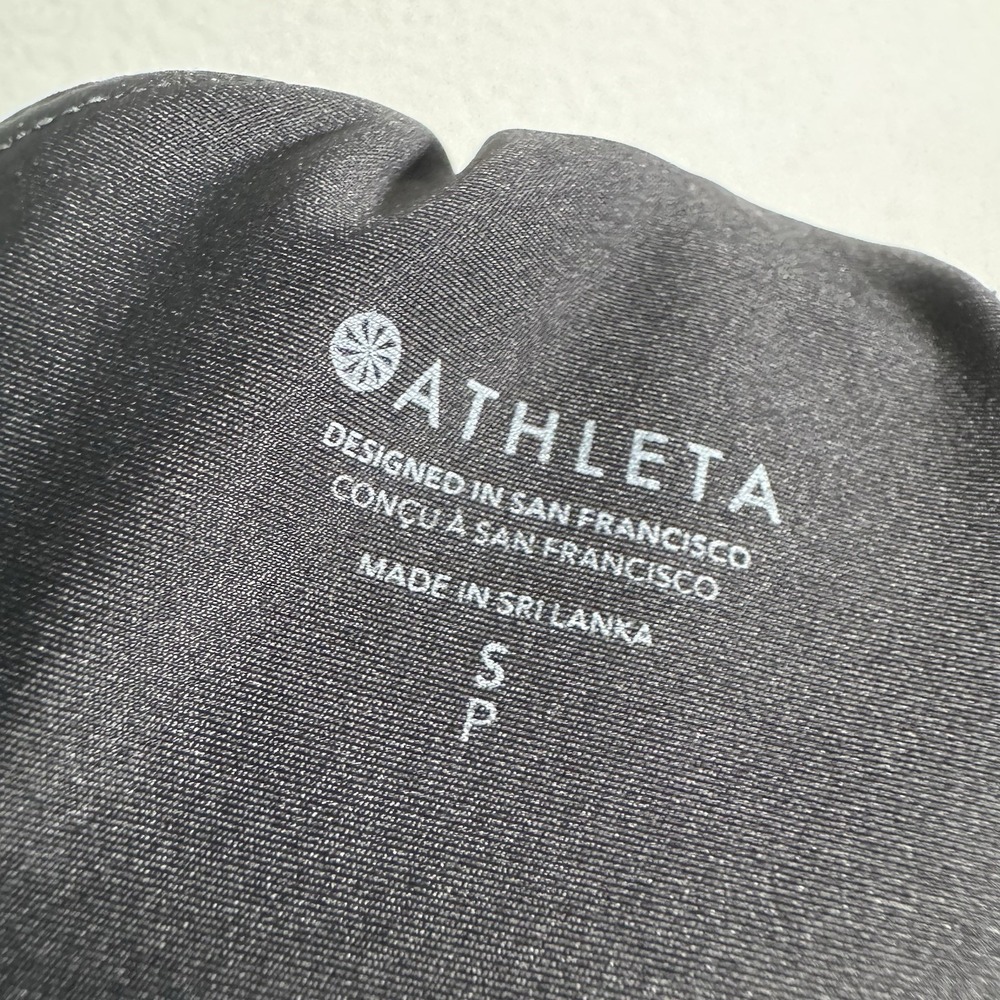 Athleta | Longline Sports Bra Black High Neck Crop | Women Small - Picture 5 of 5